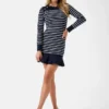 Eco Helen Striped Sweater Dress