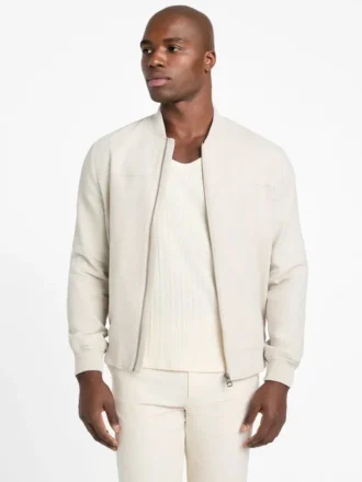 Eco Herringbone Flight Jacket