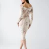 Eco Holly Printed Mesh Dress