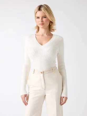 Eco Isa V-Neck Sweater Top
