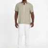 Eco Jacquard Foliage Pocket Shirt