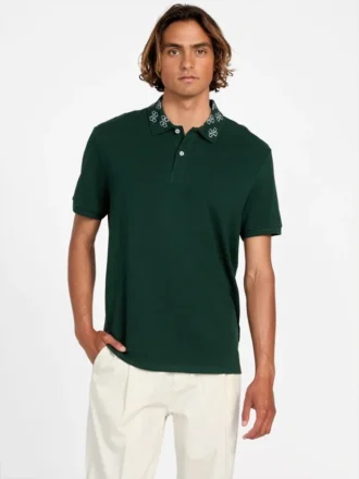 Eco Jacquard Logo Collar Polo