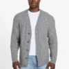 Eco Jeffry Cable-Stitch Cardigan Sweater