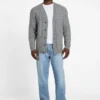 Eco Jeffry Cable-Stitch Cardigan Sweater