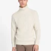 Eco Jemmy Turtleneck Mixed-Stitch Sweater