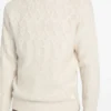 Eco Jemmy Turtleneck Mixed-Stitch Sweater