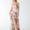 Eco Kendall Printed High-Low Dress
