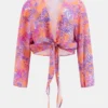 Eco Knotted Cropped Kimono