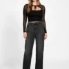 Eco Lauryn Tied Mesh Top
