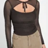 Eco Lauryn Tied Mesh Top