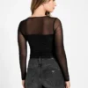 Eco Lauryn Tied Mesh Top