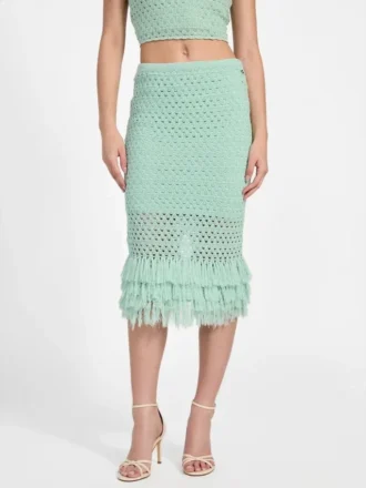 Eco Luca Fringe Hem Skirt