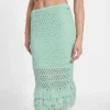 Eco Luca Fringe Hem Skirt
