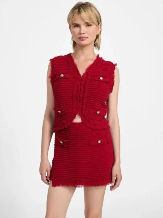 Eco Malina Boucla Ottoman Vest