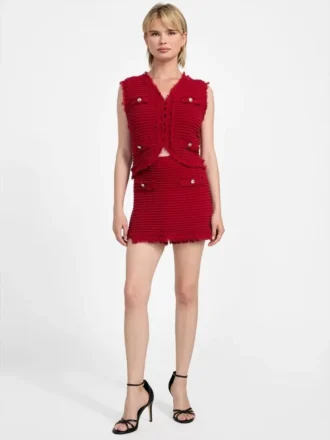 Eco Malina Boucla Ottoman Vest