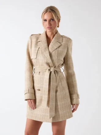 Eco Mariah Sparkling Tweed Coat