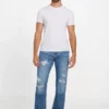 Eco Mason Destroyed Regular-Fit Straight Jeans