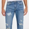 Eco Mason Destroyed Regular-Fit Straight Jeans