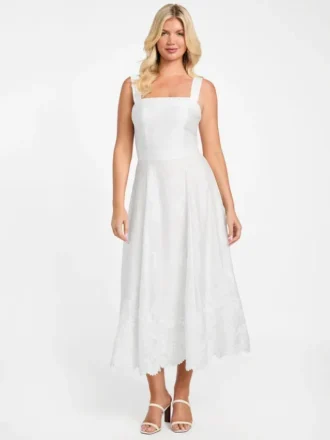 Eco Mindy Embroidered Midi Dress