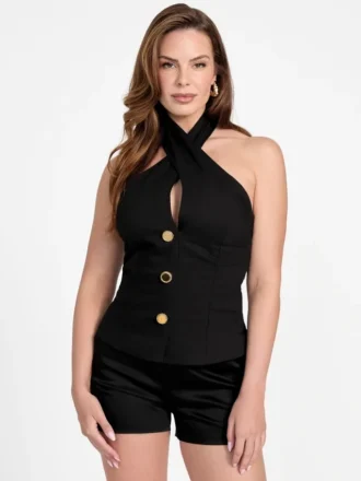 Eco Nada Crossed Halter Top