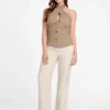 Eco Nada Crossed Halter Top
