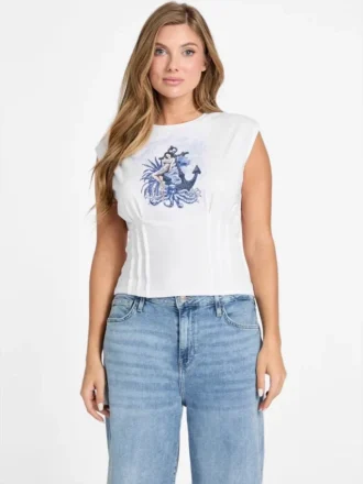 Eco Nautical or Nice Corset Tee