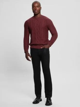 Eco Noah Crewneck Celtic Cable-Knit Sweater