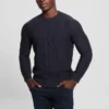 Eco Noah Crewneck Celtic Cable-Knit Sweater