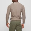 Eco Noah Crewneck Celtic Cable-Knit Sweater