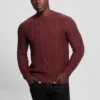 Eco Noah Crewneck Celtic Cable-Knit Sweater