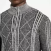 Eco Noel Zip Cable-Knit Sweater