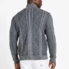 Eco Noel Zip Cable-Knit Sweater