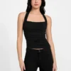 Eco Nora Halter Shirred Tank