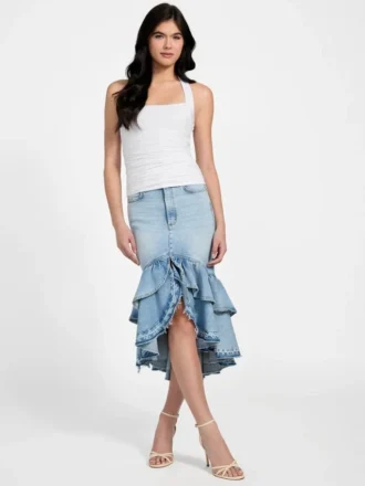 Eco Nora Halter Shirred Tank