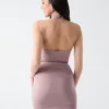 Eco Olivia Cross Front Halter Top