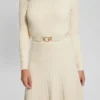 Eco Paige Pleated Sweater Dress