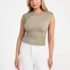 Eco Palm Leaf Corset Tee