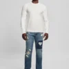 Eco Peony Jacquard Crewneck