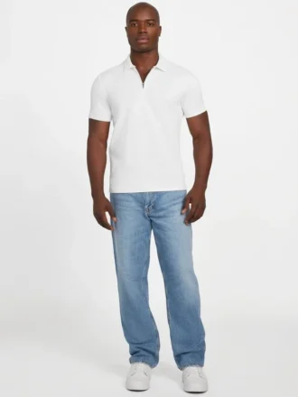 Eco Percy Textured Zip Polo