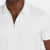 Eco Percy Textured Zip Polo