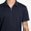 Eco Percy Textured Zip Polo