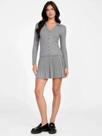 Eco Pleated Miranda Sweater Skirt