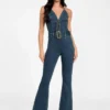 Eco Rebel Halter Denim Jumpsuit