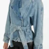 Eco Runa Belted Denim Jacket