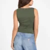 Eco Shirred Ciena Tank Top