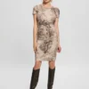 Eco Simonne Ruched Buttons Dress