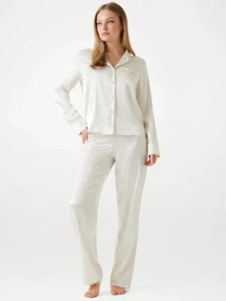 Eco Syvlie Peony Top and Pants Pj Set