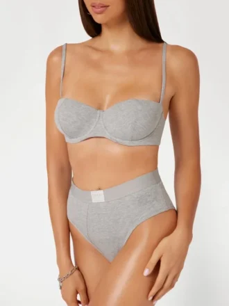 Eco Tessa Rib High-Waist Brazilian Panty