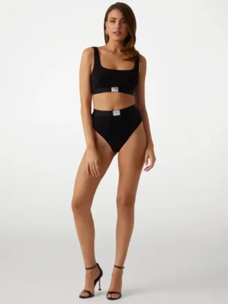 Eco Tessa Rib High-Waist Brazilian Panty