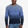 Eco Trey Crewneck Marled Striped Sweater